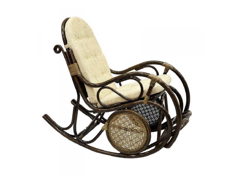 кресло-качалка из ротанга с подушкой, арт. 05/10 б в Великом Новгороде
