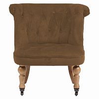 кресло amelie french country chair коричневое в Великом Новгороде