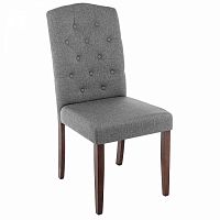 стул деревянный dark walnut / fabric grey в Великом Новгороде