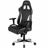 кресло геймерское dxracer king ks57 черно-белое в Великом Новгороде