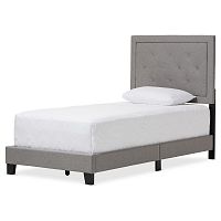 кровать paris linen upholstered gray 90х200 в Великом Новгороде