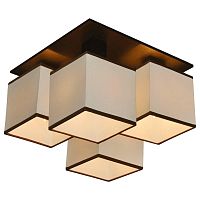 потолочная люстра arte lamp quadro a4402pl-4bk в Великом Новгороде