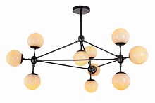 люстра modo 10 black+white черная, белые плафоны в Великом Новгороде