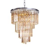 люстра helix amber от delight collection хром/янтарная в Великом Новгороде