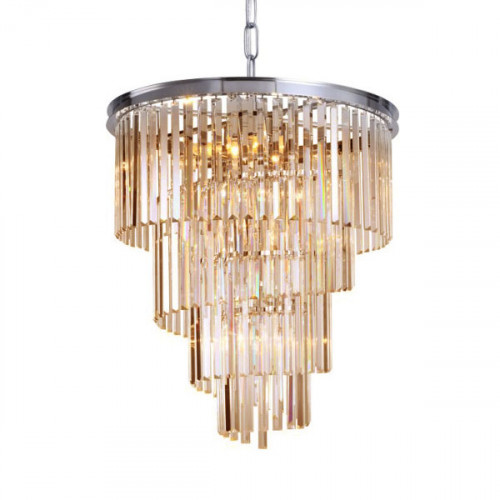 люстра helix amber от delight collection хром/янтарная в Великом Новгороде