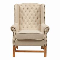 кресло мягкое с ушами french provincial armchair бежевое в Великом Новгороде