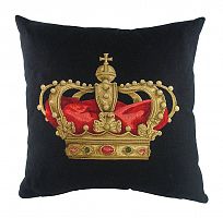 подушка с картинкой короны king crown black в Великом Новгороде