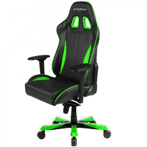 кресло геймерское dxracer king ks57 черно-зеленое в Великом Новгороде