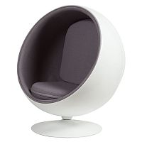 кресло eero ball chair серое в Великом Новгороде