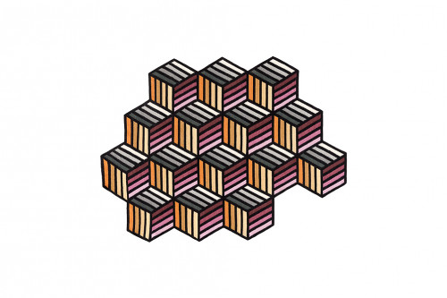 ковер parquet hexagon orange 305x188 от gan в Великом Новгороде