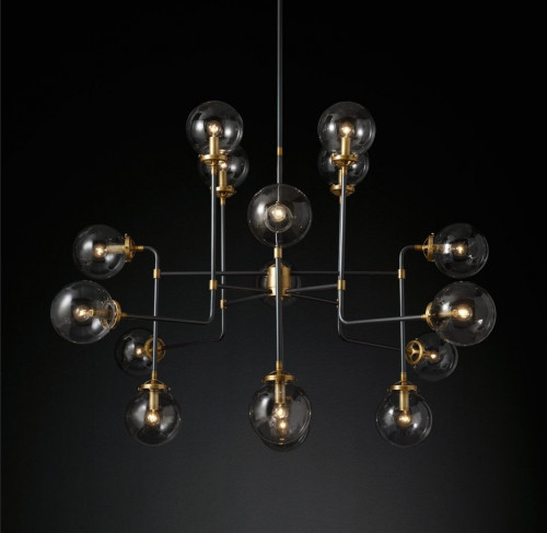 люстра bistro 16 черная, бронза в Великом Новгороде