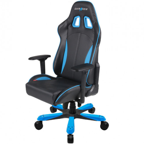 кресло геймерское dxracer king ks57 черно-синее в Великом Новгороде