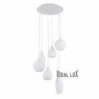 подвесная люстра ideal lux soft sp6 bianco в Великом Новгороде