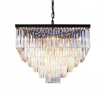 люстра odeon square 80 черное основание, прозрачное стекло в Великом Новгороде