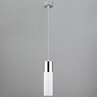 подвесной светильник eurosvet double topper 50135/1 led хром/белый в Великом Новгороде