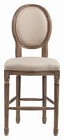 барный стул деревянный мягкий vintage french round кремовый лен в Великом Новгороде