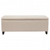 оттоманка dean upholstered storag бежевая в Великом Новгороде