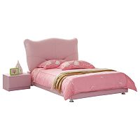 кровать pink leather kitty 140х200 в Великом Новгороде