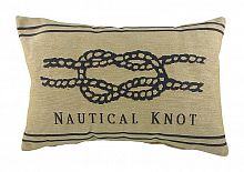 подушка с морским узлом nautical knot natural в Великом Новгороде