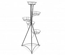 подставка для цветов kolonna 5 чёрный в Великом Новгороде