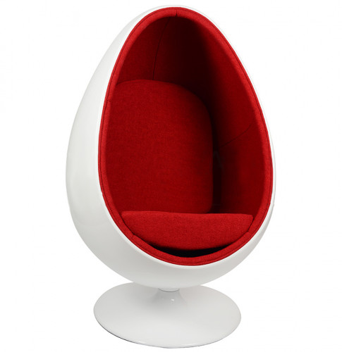 кресло ovalia egg style chair красное в Великом Новгороде