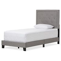 кровать paris linen upholstered gray 120х200 в Великом Новгороде