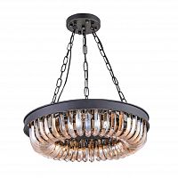 люстра terra black amber d50 черная, стекло янтарного цвета в Великом Новгороде