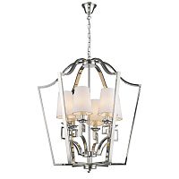 люстра presidential 6 от delight collection белая/никель в Великом Новгороде