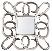 зеркало серебряное квадратное в фигурной раме silver swirl frame от rvastley в Великом Новгороде