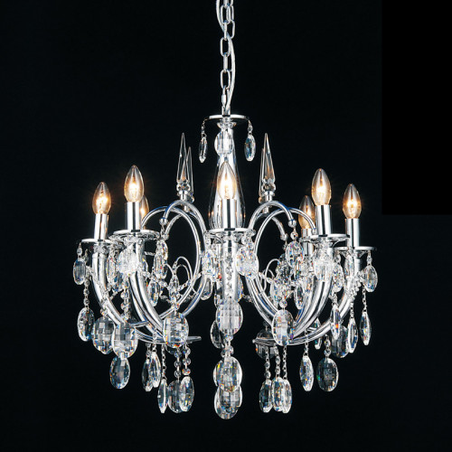 люстра md103908-8a от illuminati прозрачная/ хром в Великом Новгороде