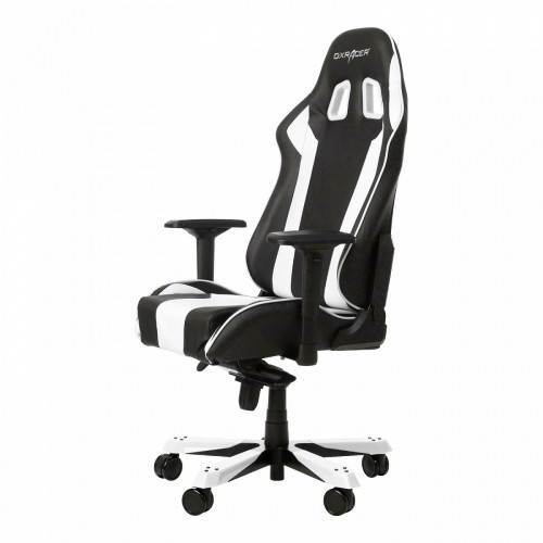 кресло геймерское dxracer king ks06 черно-белое в Великом Новгороде