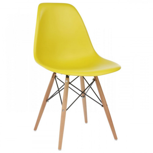 стул деревянный eames pc-015 yellow в Великом Новгороде