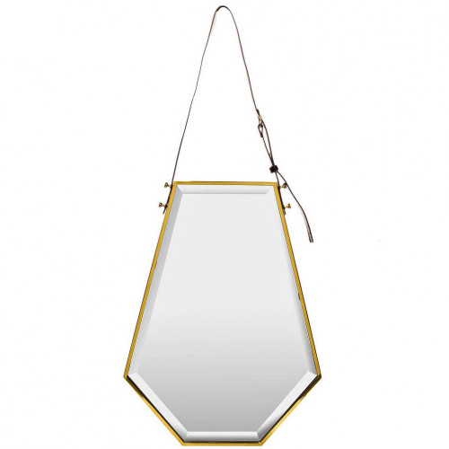 зеркало на ремне золотое шестиугольное 50х67 см в Великом Новгороде