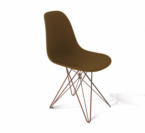 стул dsr коричневый s50 (eames style) в Великом Новгороде