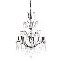 люстра maria theresa grande 8 lamps чёрная, прозрачная в Великом Новгороде