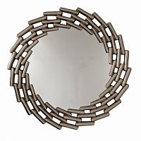 зеркало большое круглое в витой раме silver leaf в Великом Новгороде