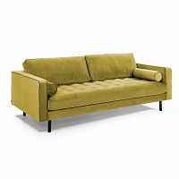 диван bogart sofa 3 трехместный темно-желтый от la forma (ex julia grup) в Великом Новгороде