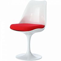 стул eero saarinen style tulip chair красная подушка в Великом Новгороде