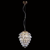 подвесной светильник crystal lux charme sp3+3 led gold/transparent в Великом Новгороде