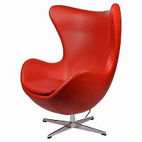 кресло arne jacobsen style egg chair красное в Великом Новгороде