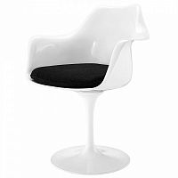 стул eero saarinen style tulip armchair черная подушка в Великом Новгороде