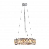 подвесная люстра crystal lux lirica sp10 d610 chrome в Великом Новгороде