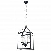 дизайнерская подвесная люстра spot light cage 9500404 черная в Великом Новгороде