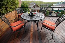 обеденный комплект мебели из литого алюминия наварра на 4 персоны в Великом Новгороде