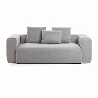 диван blok sofa 2 светло-серый от la forma (ex julia grup) в Великом Новгороде