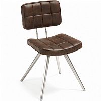 стул lola seat pu brown ножки из нержаеющей стали c589u09 от la forma (ex julia grup) в Великом Новгороде