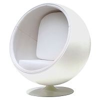 кресло eero ball chair белое в Великом Новгороде