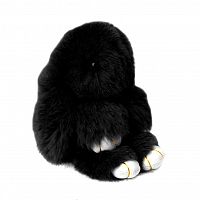 меховой зайка брелок чёрный в Великом Новгороде