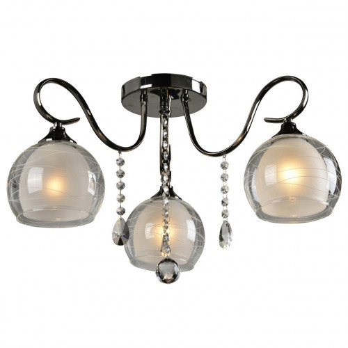 потолочная люстра idlamp merinella 877/3pf-darkchrome в Великом Новгороде