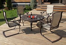 набор мебели из литого алюминия этна стол с барбекю на 4 персоны в Великом Новгороде